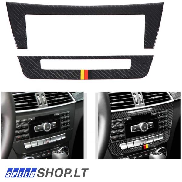 Mercedes Benz C klasė W204 Carbon centrinės konsolės apdaila D